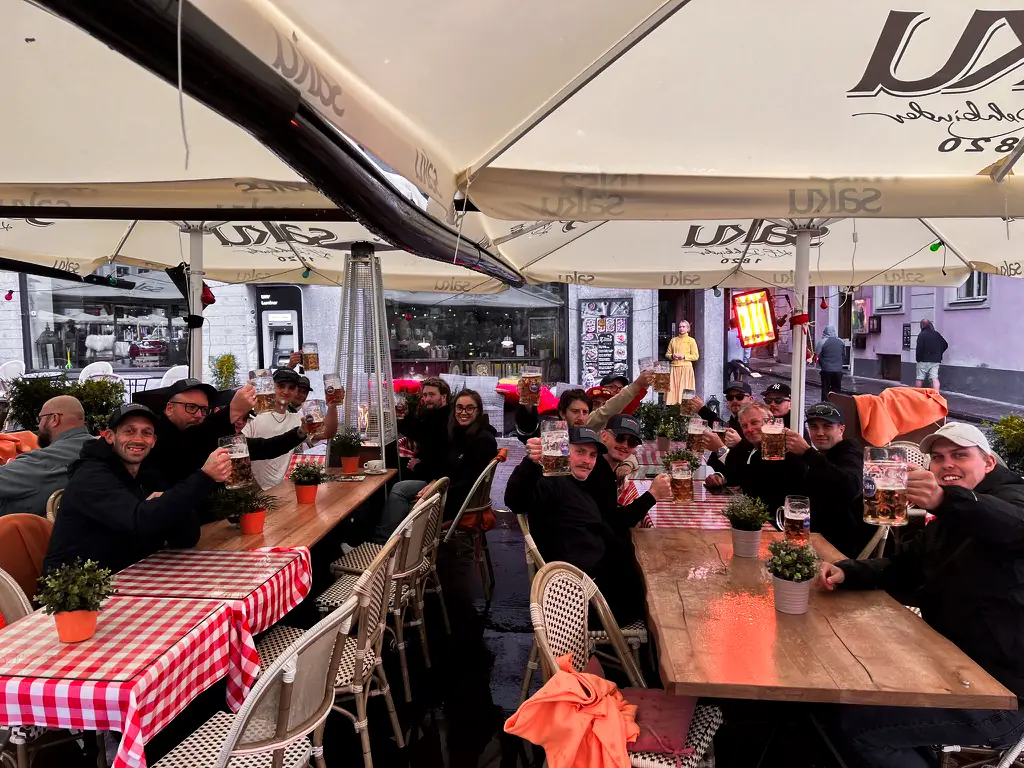 Oktoberfest vid långbord